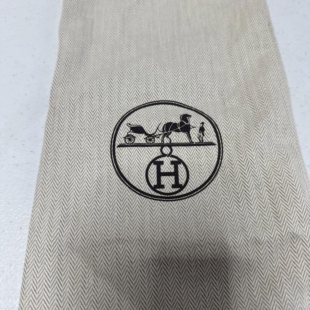 Hermes Drawstring Shoes Dust Bag Pouch 13.5